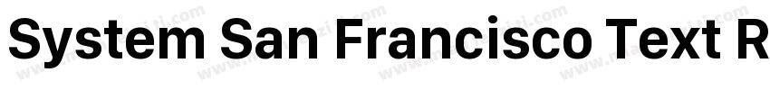 System San Francisco Text Regular字体转换